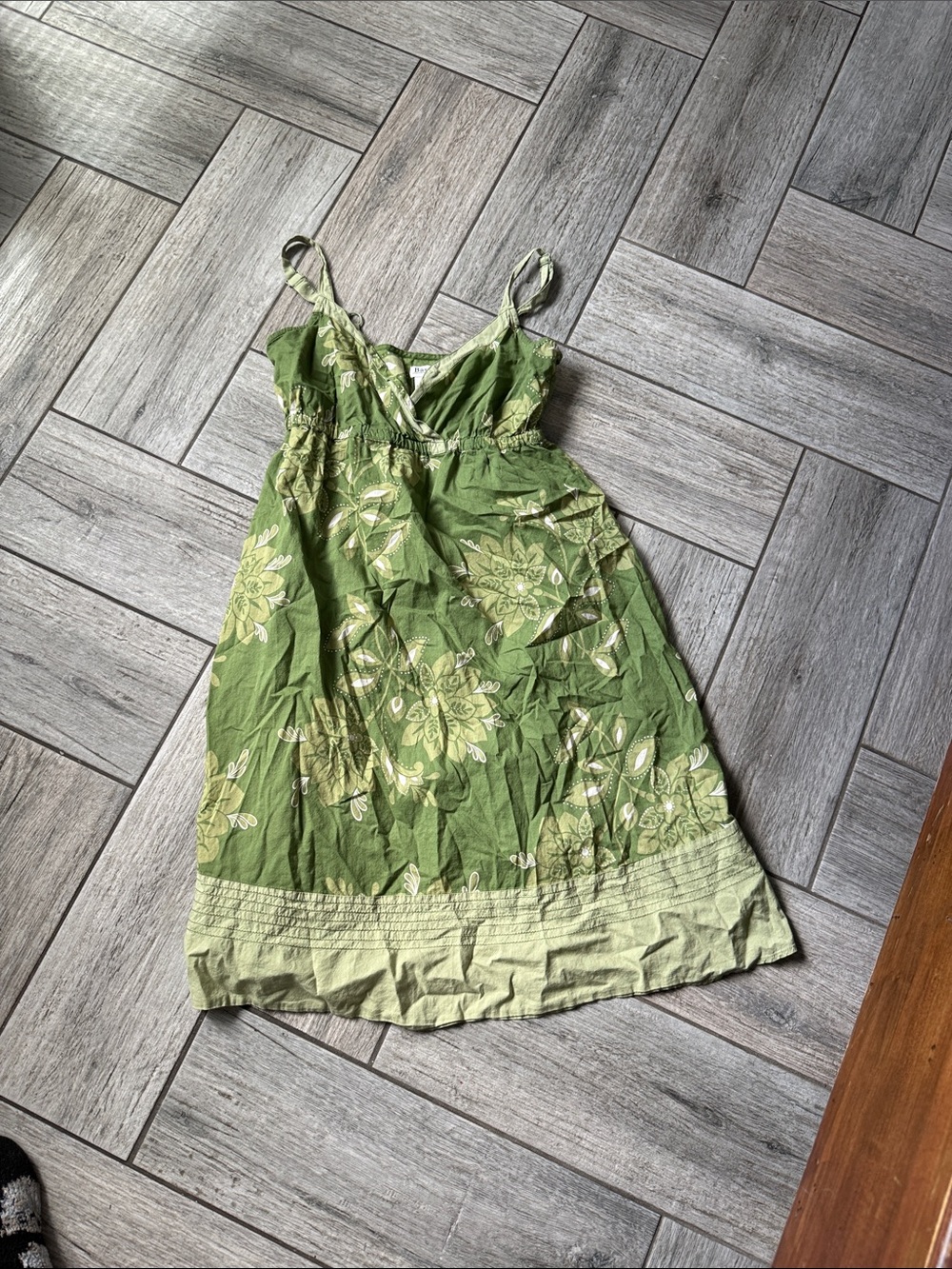 Bass Green Floral Sundress